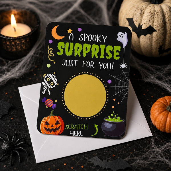 Custom Halloween Scratch Card