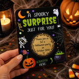 Custom Halloween Scratch Card