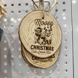 Wood Slide Ornaments