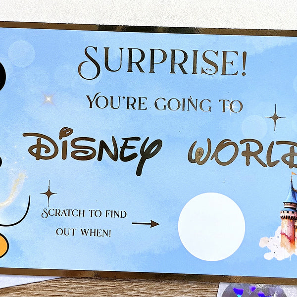 Disney World Scratch Card