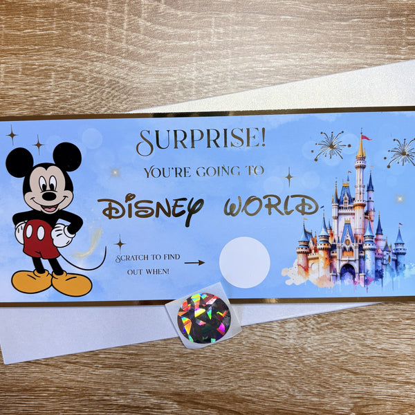 Disney World Scratch Card