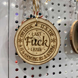 Wood Slide Ornaments