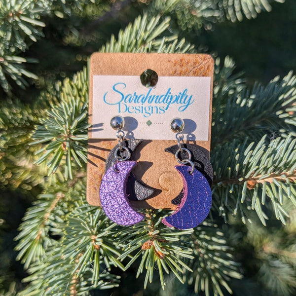 Handmade Leather Earrings - Standard