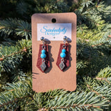 Handmade Leather Earrings - Standard