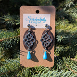 Handmade Leather Earrings - Standard