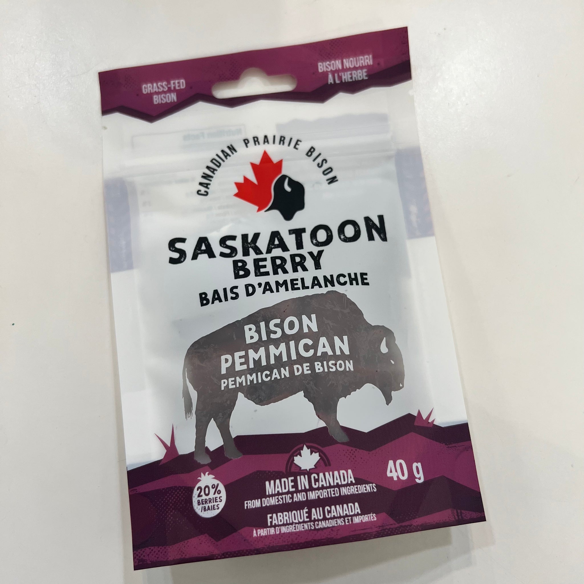 Bison Pemmican - Saskatoon Berry