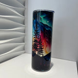 Forest with Beautiful Colored Sky Tumbler