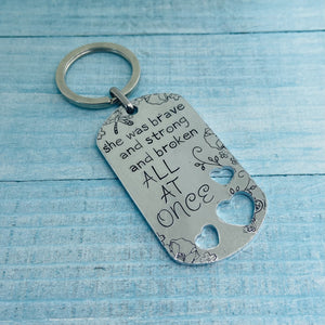 Large Metal Rectangle Keychains