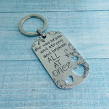 Large Metal Rectangle Keychains