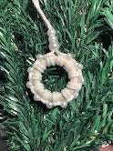 Pearl Macrame Christmas Ornament