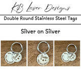 Personalized Double Stainless Steel Pet Tag