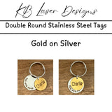 Personalized Double Stainless Steel Pet Tag