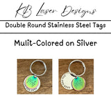 Personalized Double Stainless Steel Pet Tag
