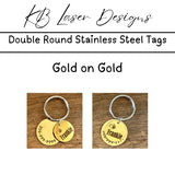 Personalized Double Stainless Steel Pet Tag