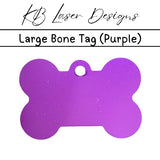 Personalized Large Bone Aluminum Pet Tag