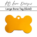 Personalized Large Bone Aluminum Pet Tag