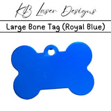 Personalized Large Bone Aluminum Pet Tag