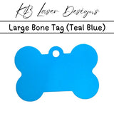 Personalized Large Bone Aluminum Pet Tag