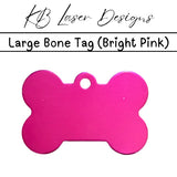 Personalized Large Bone Aluminum Pet Tag