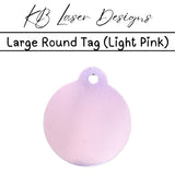 Personalized Large Round Aluminum Pet Tag