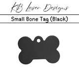 Personalized Small Bone Aluminum Pet Tag