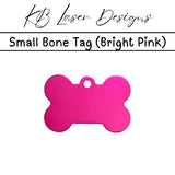 Personalized Small Bone Aluminum Pet Tag