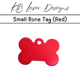 Personalized Small Bone Aluminum Pet Tag