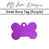 Personalized Small Bone Aluminum Pet Tag