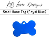 Personalized Small Bone Aluminum Pet Tag