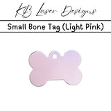 Personalized Small Bone Aluminum Pet Tag