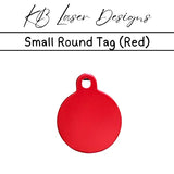 Personalized Small Round Aluminum Pet Tag