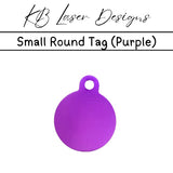 Personalized Small Round Aluminum Pet Tag