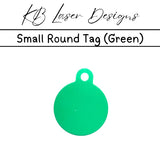 Personalized Small Round Aluminum Pet Tag