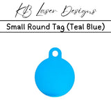 Personalized Small Round Aluminum Pet Tag