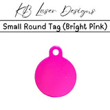 Personalized Small Round Aluminum Pet Tag