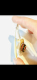 Poppy of Remembrance 18K Gold Plated Earrings