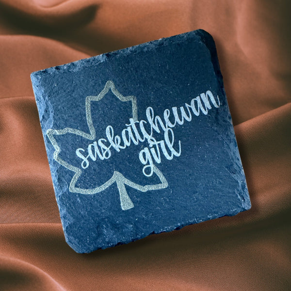 Sask Themed Slate Coasters