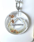 Saskatchewan Floral Keychain