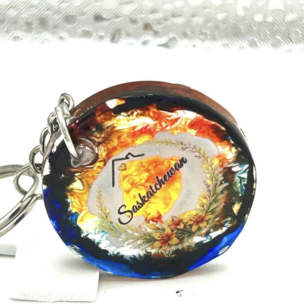 Saskatchewan Prairie Vibrant Keychain