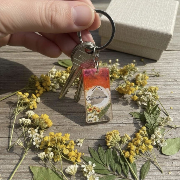 Saskatchewan Sunset Keychain