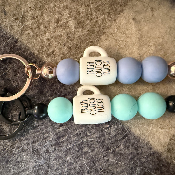 Saying cups metal keychains