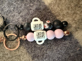 Saying cups metal keychains