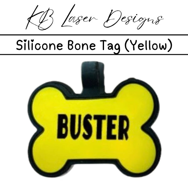 Personalized Silicone Bone Pet Tag