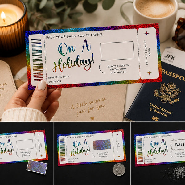 Surprise Vacation Scratch Sticker