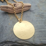 Textured Necklace Golden