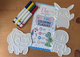 Washable Coloring Plaques