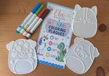 Washable Coloring Plaques