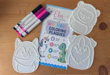 Washable Coloring Plaques