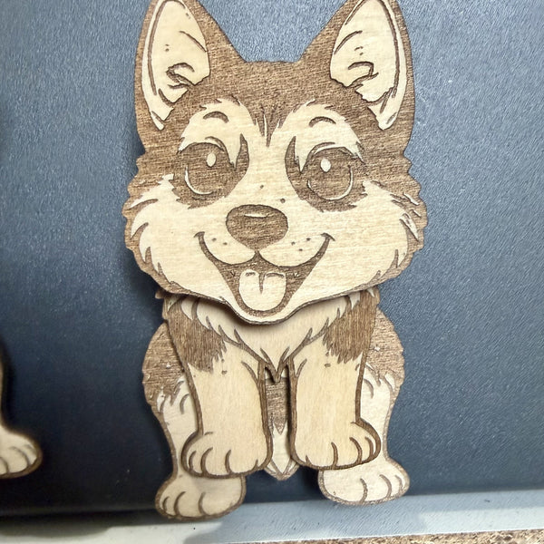 Wiggly Dog Fridge Magnets