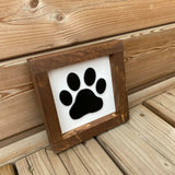 Dog Paw Print 3D Sign - 6"